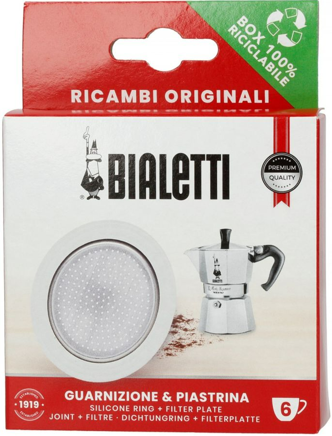 0800040235_0800040.png Kodumasinad | 1 silikoontihend + filter Bialetti Moka 6 tassi 0800040 | Tehnomaan