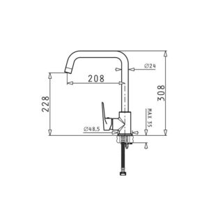 Kodumasinad | Segisti Pyramis Daniele kroom | Tehnomaan