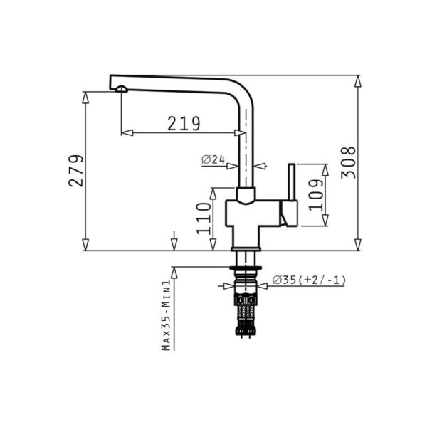 Kodumasinad | Segisti Pyramis Mandolin kuld | Tehnomaan