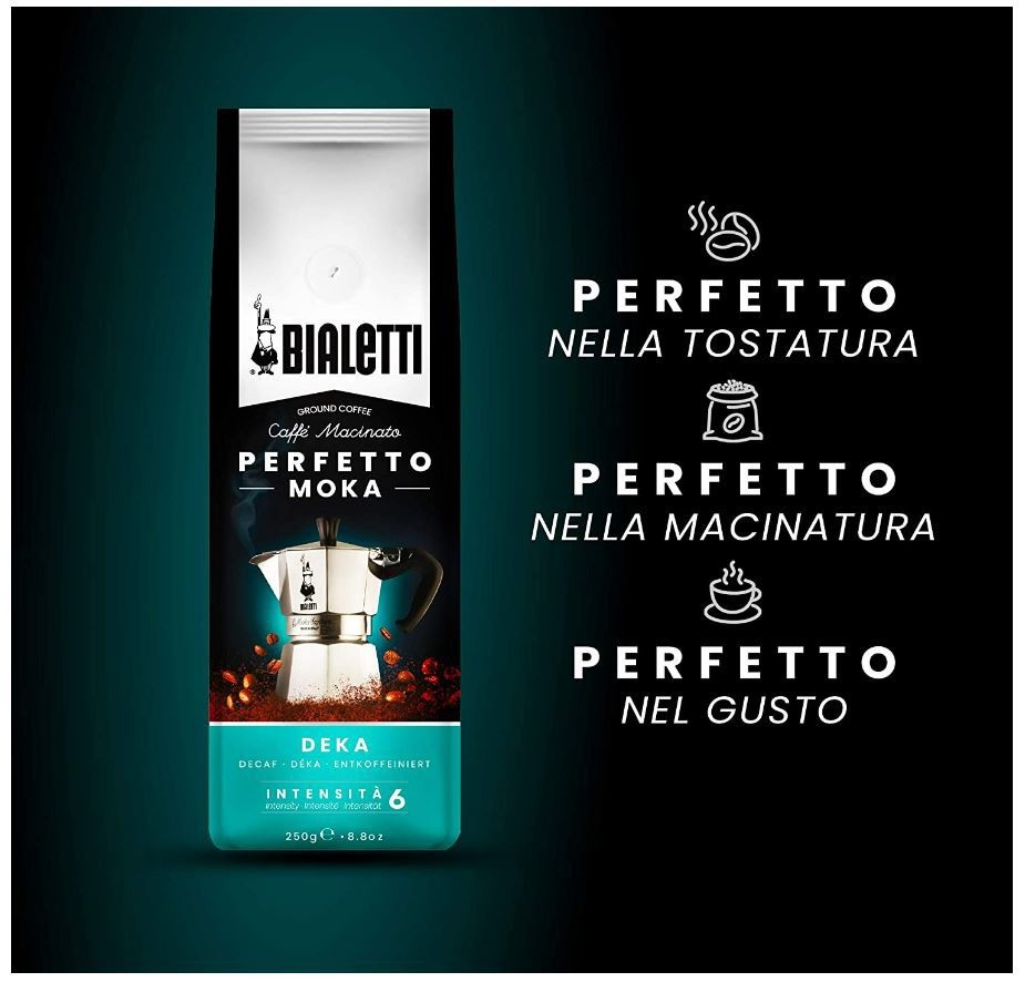 Kodumasinad | Jahvatatud kohv Bialetti PERFETTO MOKA DECAF 250g 096080357 | Tehnomaan