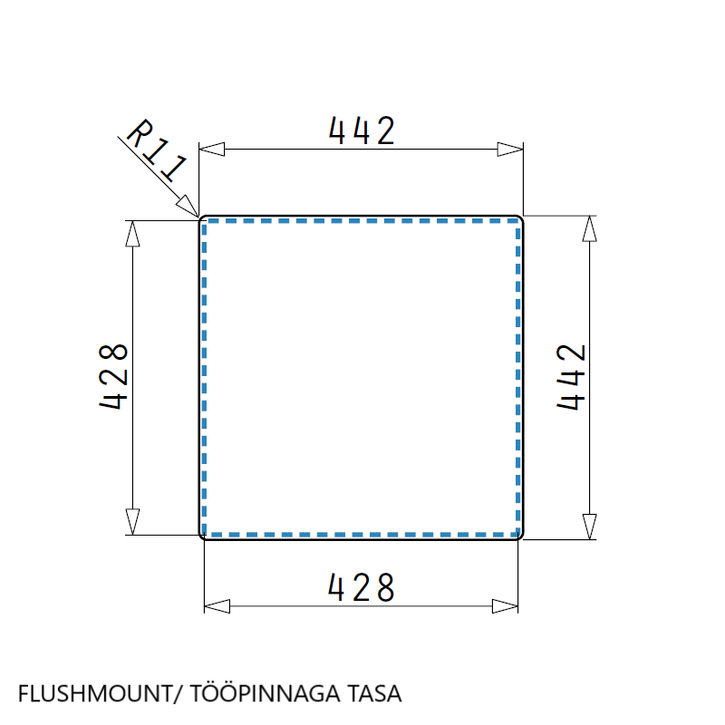 Kodumasinad | Valamu Pyramis Astris Colora 40x40 kuld | Tehnomaan