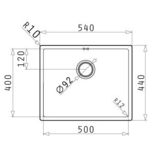 Kodumasinad | Valamu Pyramis Astris Colora 50x40 tumehall | Tehnomaan