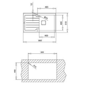 Kodumasinad | Valamu Teka Diamond RS15 1B 1D must | Tehnomaan