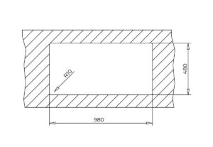 Kodumasinad | Valamu Teka Stone 60B TG alumiinium | Tehnomaan