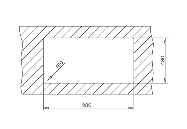 Kodumasinad | Valamu Teka Stone 60B TG alumiinium | Tehnomaan