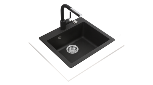 Kodumasinad | Valamu Teka Clivo 50 S-TQ Tequartz must graniit | Tehnomaan