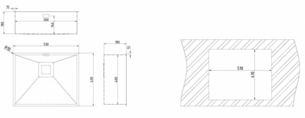 Kodumasinad | Valamu Teka Square 500/400 | Tehnomaan