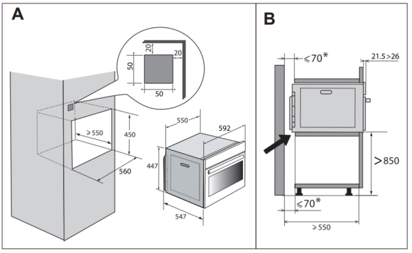 Kodumasinad | Integreeritav kompaktahi De Dietrich DKP4531B | Tehnomaan