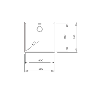 Valamu Teka Radea R10 40.40 M-TG must graniit - Image 3