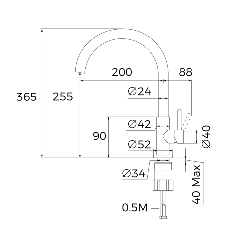 Segisti Teka UNI 9310 roostevaba teras – pilt 5