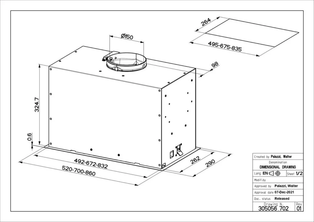 Faber INKA LUX EVO BK MATT A70 – pilt 3
