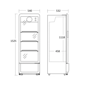 Vitriinkülmik Scandomestic DC240BD - Image 4