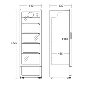 Vitriinkülmik Scandomestic DC280BD - Image 4