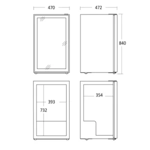 Vitriinkülmik Scandomestic DC98BB - Image 4