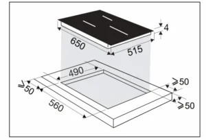 Induktsioonplaat De Dietrich DPI5652AB AutoLink - Image 8