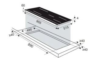 Induktsioonplaat De Dietrich DPI595ABT AutoLink - Image 7