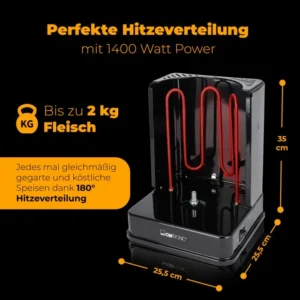 Kebabimasin Clatronic DVG3686BL - Image 4