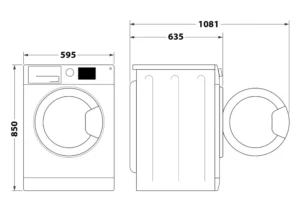 Eestlaetav pesumasin Whirlpool FFD10489BCVEE - Image 5
