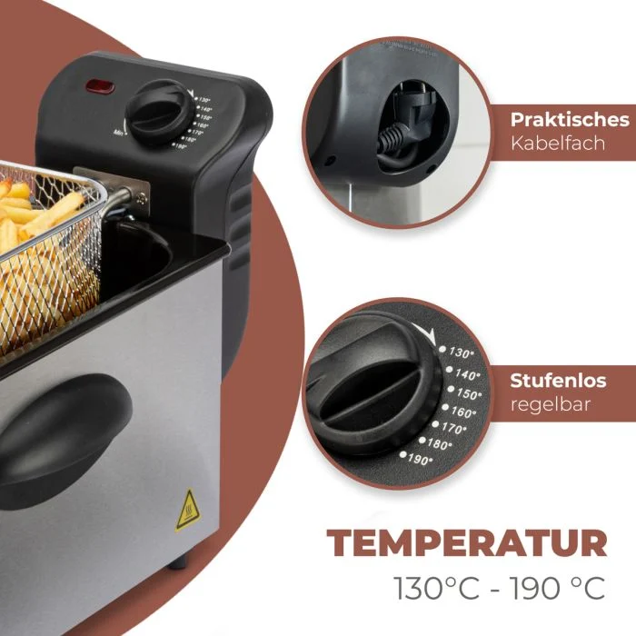 Fritüür Bomann FR2264CB, inox – pilt 3