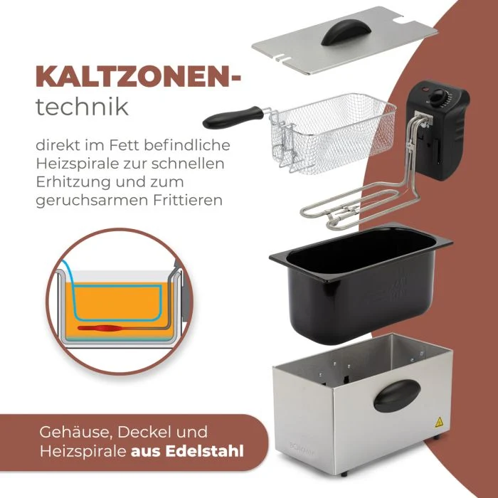 Fritüür Bomann FR2264CB, inox – pilt 4