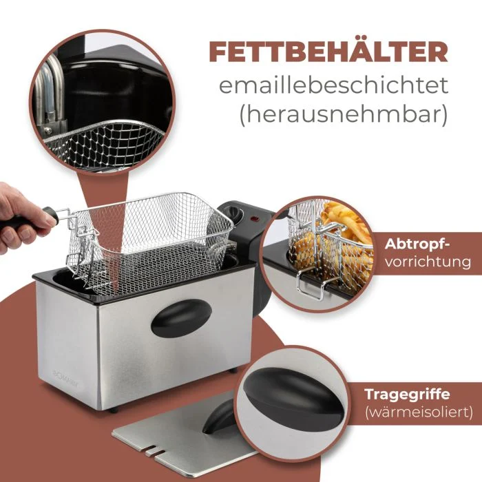Fritüür Bomann FR2264CB, inox – pilt 5