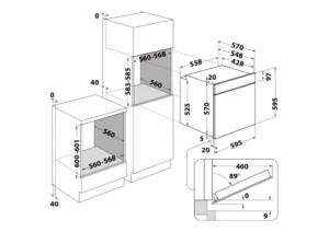 Integreeritav ahi Indesit IOK58HSU1X - Image 5