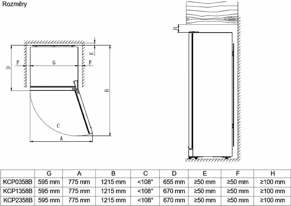 Vitriinkülmik Kluge KCP2358B – pilt 3