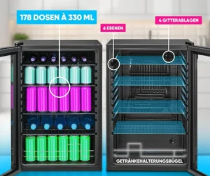 Klaasuksega külmik Bomann KSG7290 - Image 3