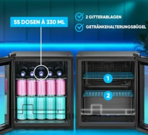 Klaasuksega külmik Bomann KSG7291 - Image 3