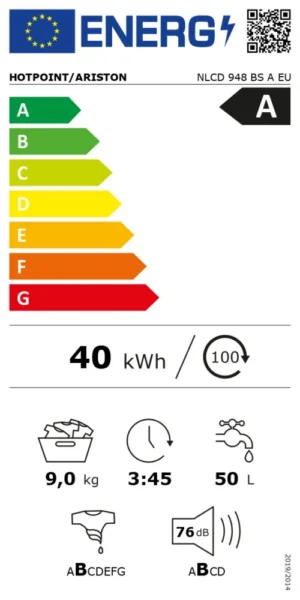 Pesumasin Hotpoint-Ariston NLCD948BSAEU - Image 7