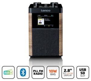 Raadio DAB+, Bluetooth, Lenco PDR060WD - Image 3