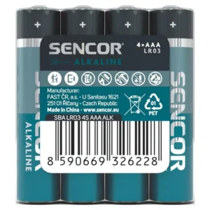 Patareid Sencor SBALR034S AAA, 4 tk
