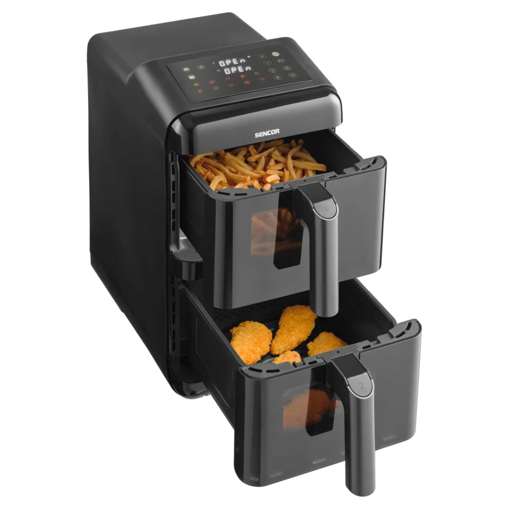 Kuumaõhufritüür Sencor SFR1250BK, 2 x 5,8L – pilt 2