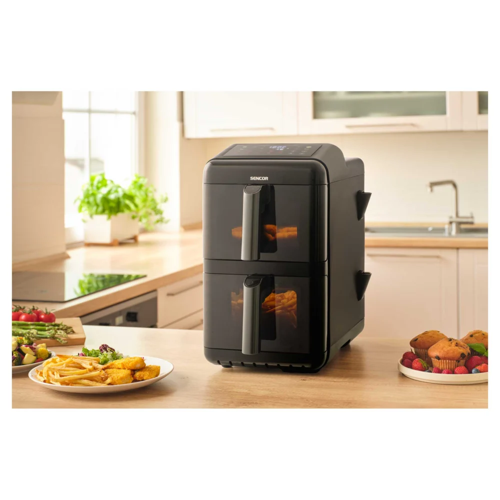 Kuumaõhufritüür Sencor SFR1250BK, 2 x 5,8L – pilt 4