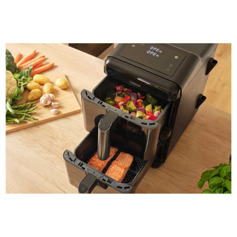 Kuumaõhufritüür Sencor SFR1250BK, 2 x 5,8L – pilt 5