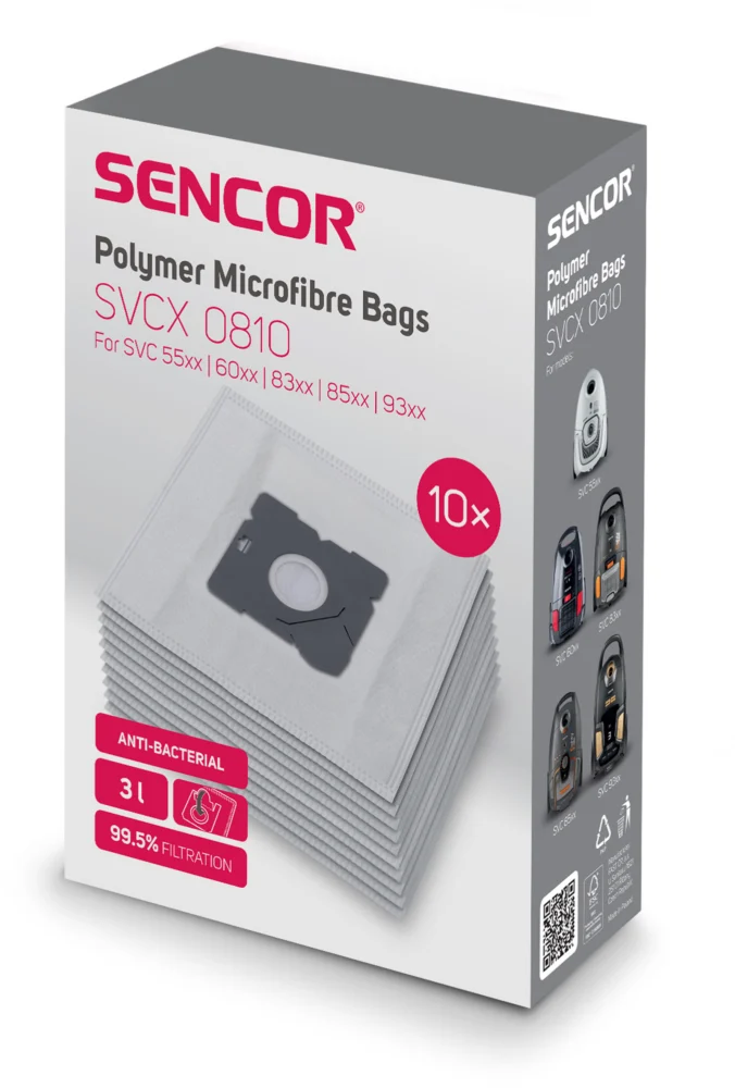 Tolmukotid 10 tk Sencor SVC55xx, 6001, 83xx, 8501, 9300
