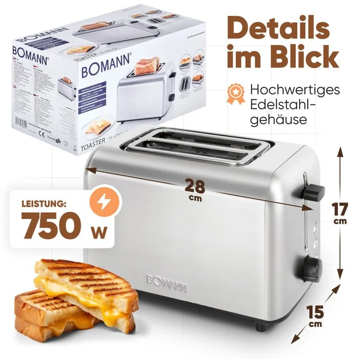 Röster Bomann TA6080CB, inox – pilt 2