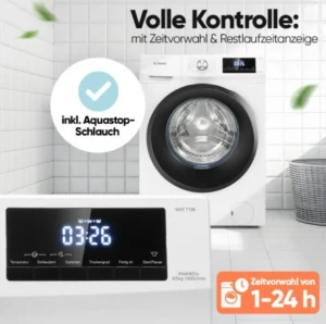 Kuivatiga pesumasin Bomann WAT7186W - Image 5