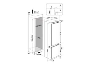 Integreeritav külmik Whirlpool Kitchen Only WHC20D023D1SF - Image 8