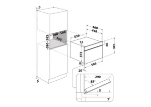 Integreeritav mikrolaineahi Whirlpool Kitchen Only WMD54MX - Image 6