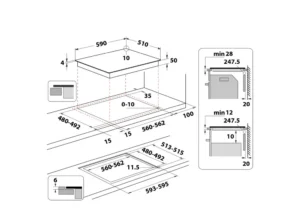 Induktsioonplaat Whirlpool Kitchen Only WTX6014DCF - Image 7