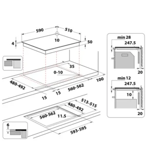 Induktsioonplaat Whirlpool Kitchen Only WTX6014DCF - Image 7