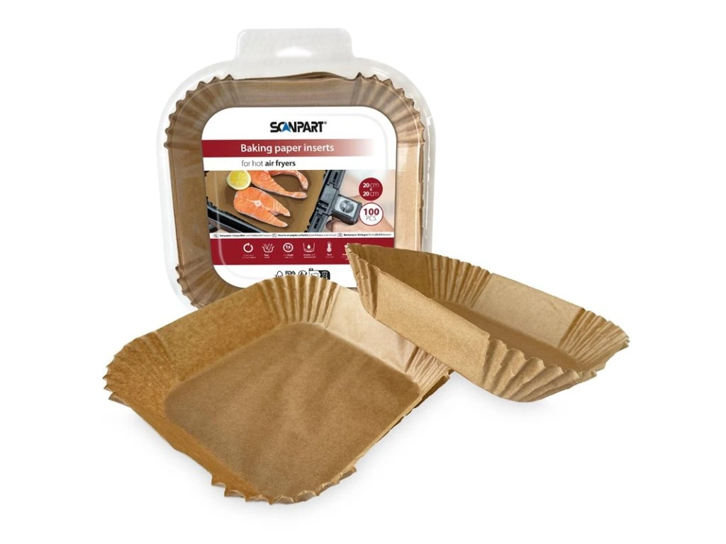 Küpsetuspaberid kuumaõhufritüürile 20x20cm Scanpart 2910070005 – pilt 2