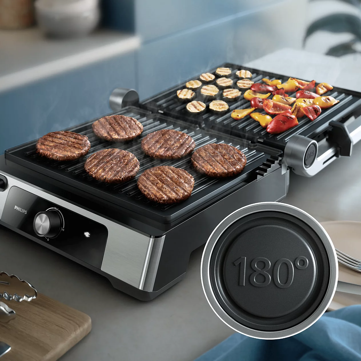 Kontaktgrill Philips HD6301/90 – pilt 4