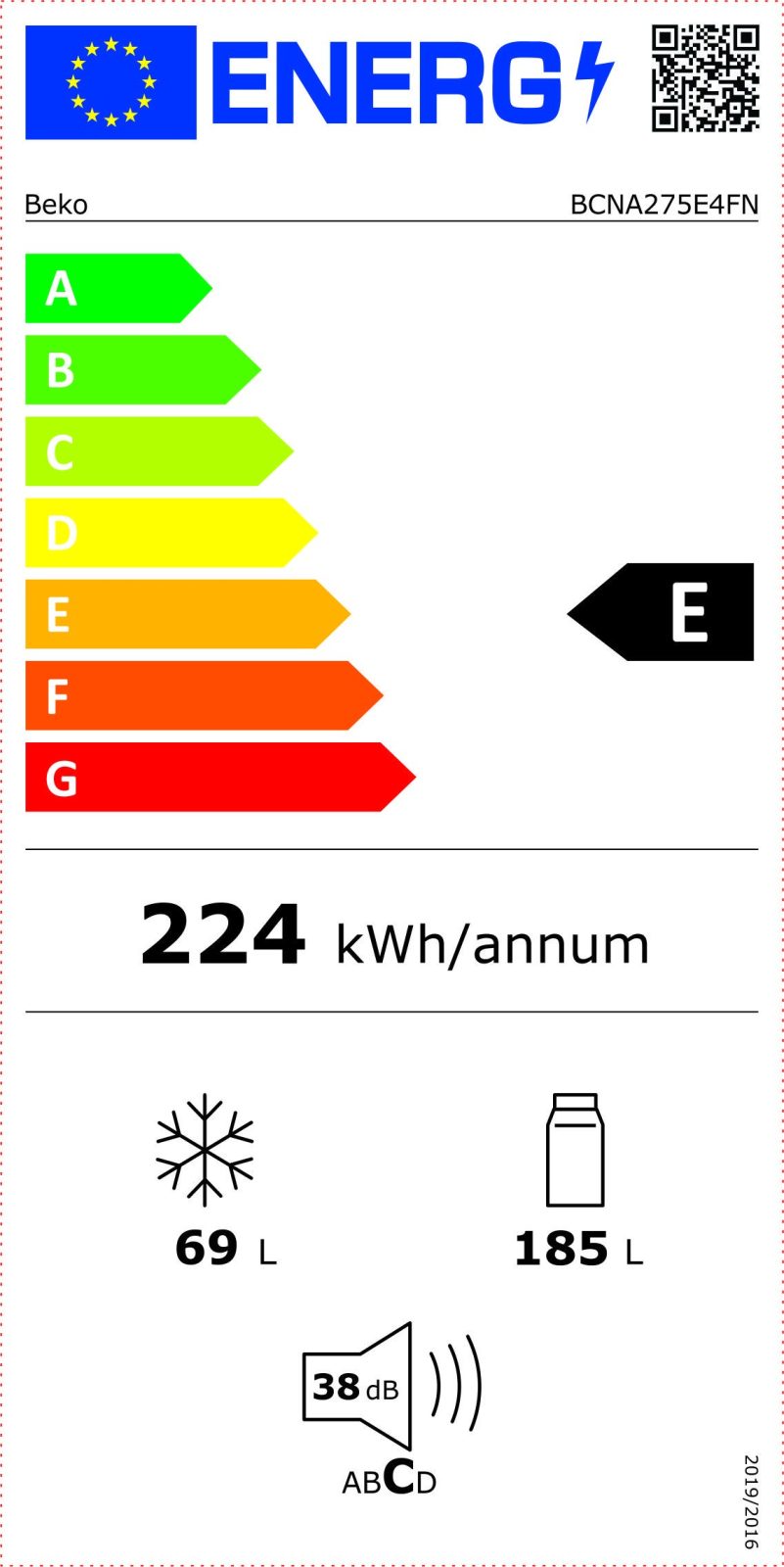 Integreeritav külmik Beko BCNA275E4FN – pilt 3