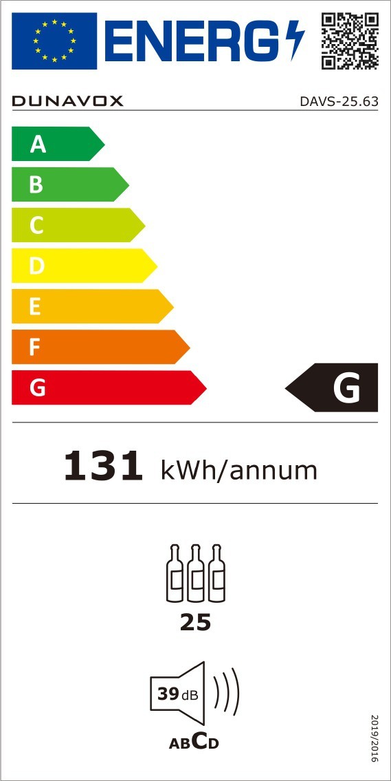Integreeritav veinikülmik Dunavox DAVS-25.63DB – pilt 6